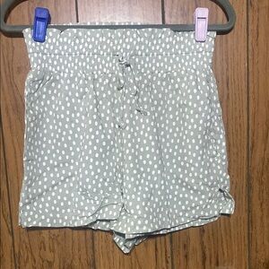 Abercrombie & Fitch High Waist Gray and White Chic Shorts